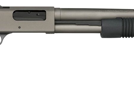 Mossberg 50796 590A1 NFA Pro 12 Gauge 3" 5+1 20" Tungsten Gray Cerakote Barrel & Drilled & Tapped Steel Receiver, Black Synthetic Stock