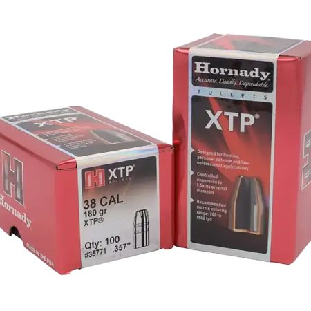 Hornady 35771 XTP 38Cal .357 180gr 100 Per Box/15 Case