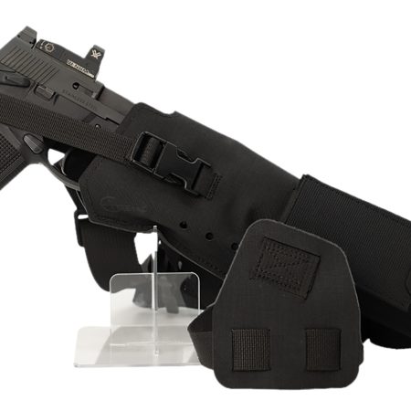 Cole-tac VWX101 Varmint Wrangler XL Pistol Holder Chest Black Right Hand