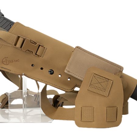 Cole-tac VWX104 Varmint Wrangler XL Pistol Holder Chest Coyote Brown Left Hand