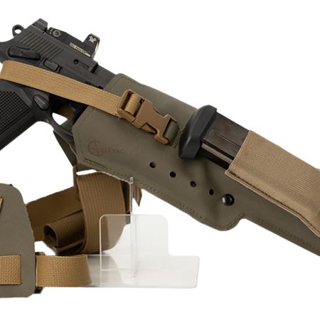 Cole-tac VWX106 Varmint Wrangler XL Pistol Holder Chest Ranger Green Left Hand