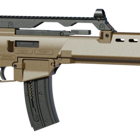 HK 81001322 G36  22 LR 10+1 18.13" Black Barrel w/Flash Suppressor, Flat Dark Earth Receiver w/Picatinny Rail, Flat Dark Earth Folding Synthetic Stock, Polymer Grip