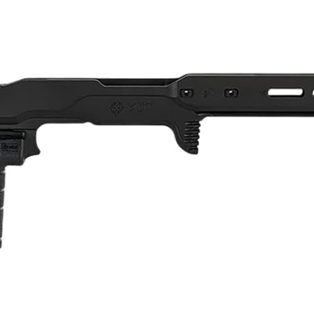 Mdt Sporting Goods Inc 116079BLK ACC Premier Gen2 Chassis Cerakote Black Aluminum Fits Ruger American Rimfire 34.40" OAL