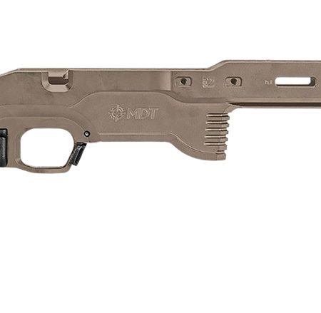 Mdt Sporting Goods Inc 114882FDE ACC Premier Gen2 Chassis System Cerakote Flat Dark Earth Aluminum Fits Ruger American Rimfire Right Hand