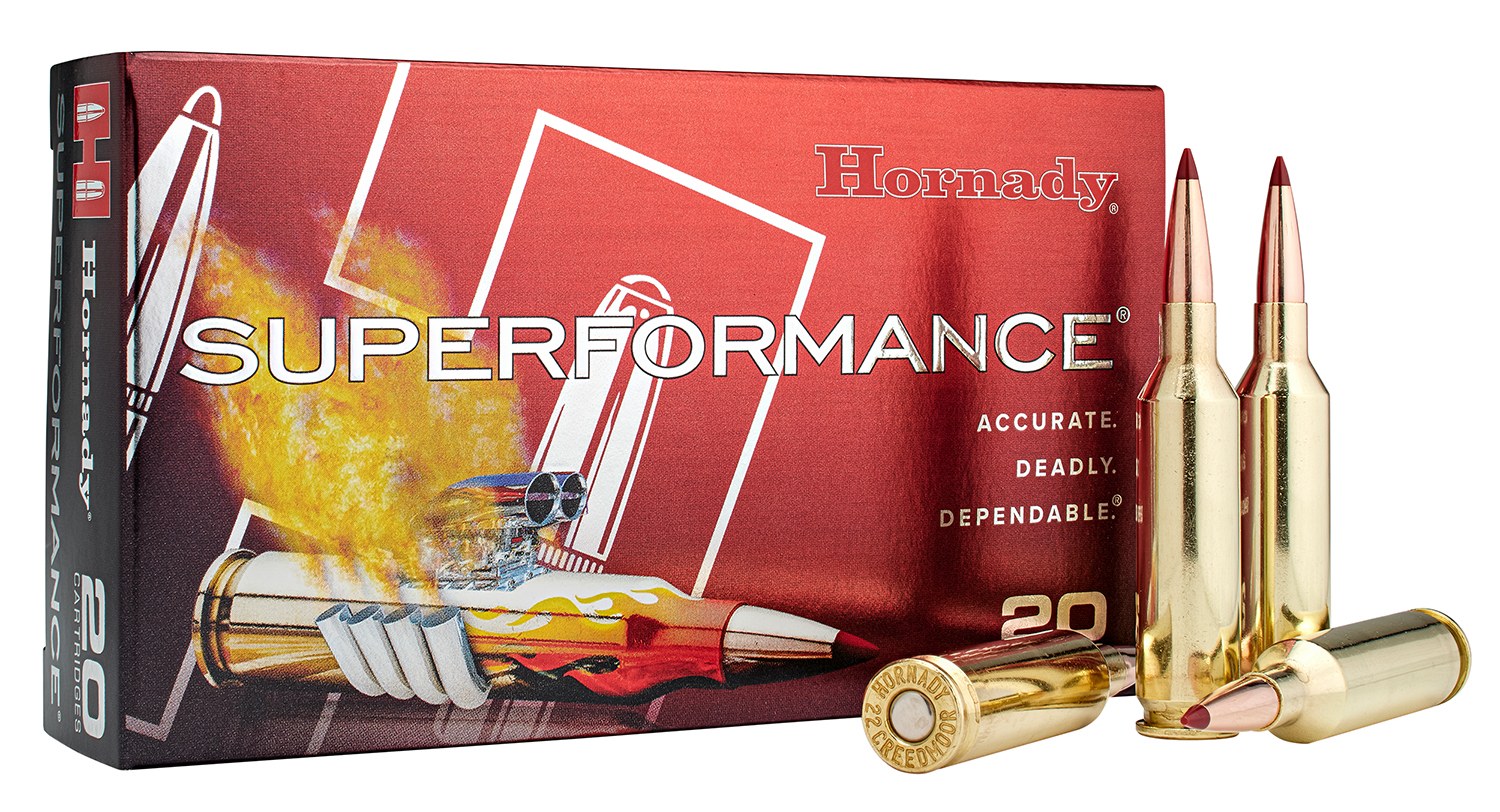 Hornady 83413 Superformance 22Creedmoor 65gr CX 20 Per Box/10 Case
