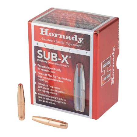 Hornady 33394 Sub-X  338Cal 307gr 50 Per Box/15Case