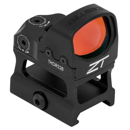 Zero Tech Optics THDRS28H Thrive HD w/High Mount Black 1x28mmx20mm, 3 MOA Red Dot Reticle Picatinny Rail/RMR Footprint Mount