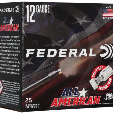 Federal FAA12L18 All-American 12Gauge 2.75" 1oz 8Shot 25 Per Box/10 Case