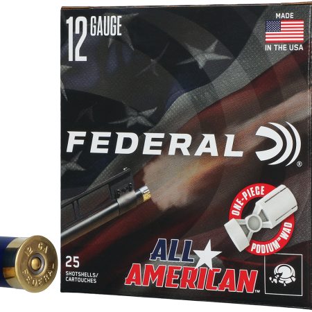 Federal FAA12H75 All-American 12Gauge 2.75" 1 1/8oz 7.5Shot 25 Per Box/10 Case