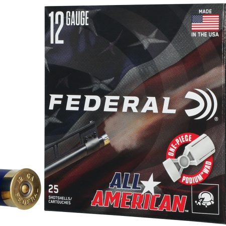 Federal FAA12HC8 All-American 12Gauge 2.75" 1 1/8oz 8Shot 25 Per Box/10 Case