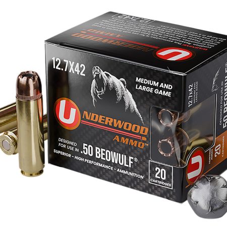 Underwood Ammo 518 XTP 50Beowulf 350gr Jacketed Hollow Point 20 Per Box/10 Case
