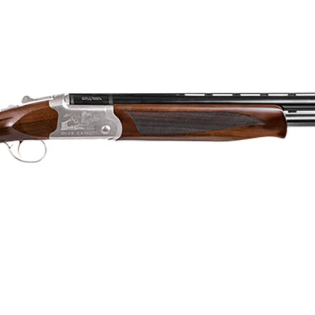 Girsan  Balikli Blue Label 20 Gauge Break Open 2.50" 2rd 26" Blue Polished Over/Under Vent Rib Barrel, Engraved Silver Aluminum Receiver, Fixed Turkish Walnut Stock, 5 Mobil Chokes