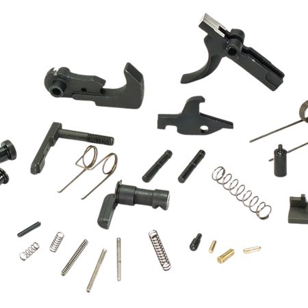 White Label Armory WLA-LOW-1014-01  Lower Parts Kit For AR Platform Curved Trigger Black