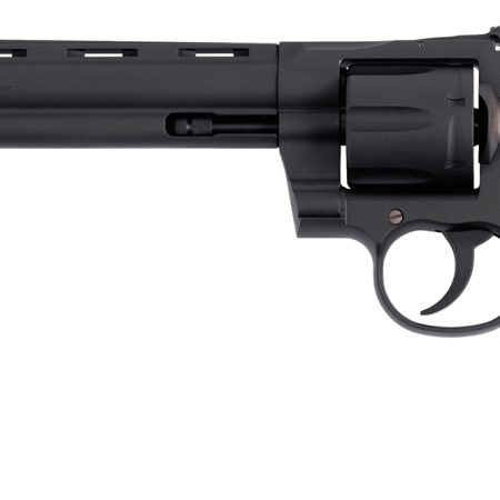 Colt Mfg PYTHONBM8WTS Python  357 Mag/38 Special 6 Shot 8" Matte Blued Vent Rib Carbon Steel Barrel, Cylinder & Frame, Wood Grip, Exposed Hammer