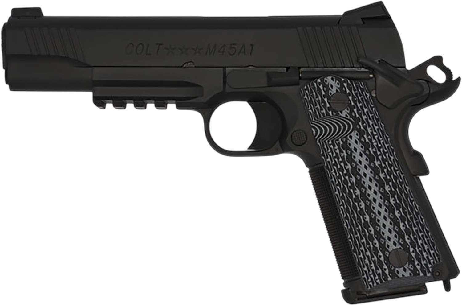 Colt Mfg O1070CQBB Custom Carry CQB 45 ACP 7+1 5" National Match Barrel, Carbon Steel Frame w/Picatinny Rail