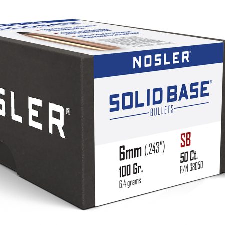Nosler 38050 Solid Base  6mm 100gr Soft Point 50CT