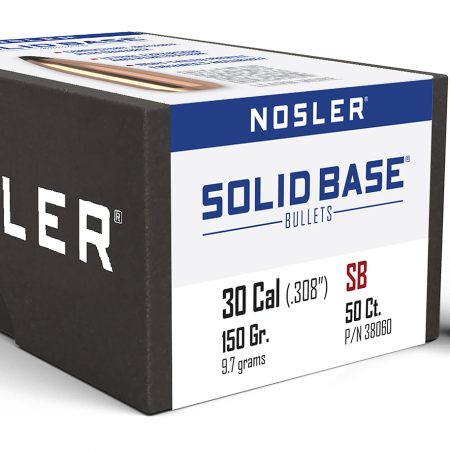 Nosler 38060 Solid Base  30Cal 150gr Soft Point 50CT