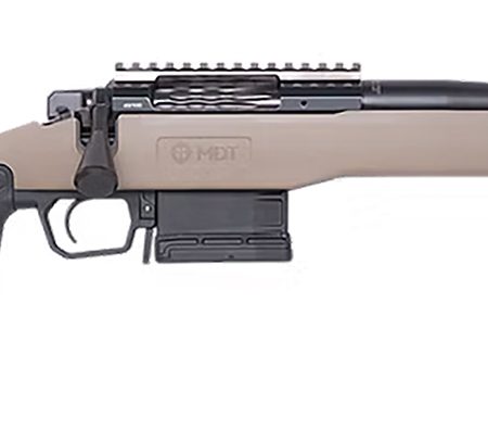 Cnc Firearms CNCFX722CM Faxon FX7 22 Creedmoor 5+1 16" Black Spiral Fluted Threaded Barrel, Black Receiver w/Picatinny Rail, MDT Flat Dark Earth Polymer Stock