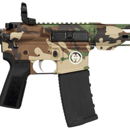 Hi-Point HP15P-556M81 HP 15P 5.56 NATO 30+1 10.50" Black Threaded Barrel, M81 Woodland Camo Aluminum Receiver w/Picatinny Rail, M-LOK Handguard, Blade Polymer Brace, Black B5 P Type 23 Grip