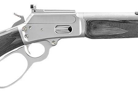 Marlin 70453 1894 Trapper 10mm Auto 10+1 16.10" Matte Stainless Threaded Barrel, Matte Stainless Steel Receiver, Black Fixed Laminate Stock