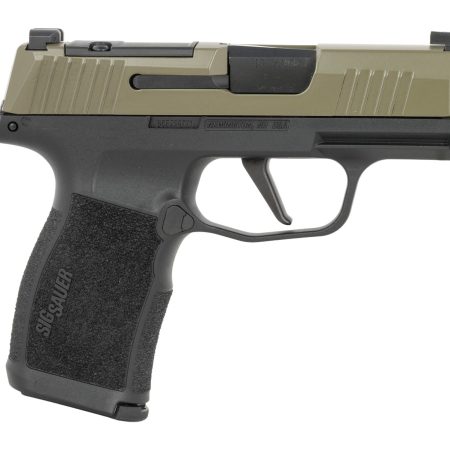 Sig Sauer 365X9GXR3P P365X  Micro-Compact 9mm Luger 12+1 3.10" Black Moss Green Stainless Steel Optic Ready/Serrated Slide, Black Stainless Steel Frame w/Accessory Rail, Textured Grip, RMSc Footprint