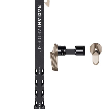 Radian Weapons R0940 Raptor SD 45/90 Charging Handle AR-15/M16 Flat Dark Earth Aluminum Ambidextrous