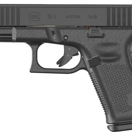 Glock PV1950201 G19 V Compact 9mm Luger 10+1 4.02" Black Barrel & Steel Serrated Slide, Black Polymer Frame w/Accessory Rail, Interchangeable Backstrap