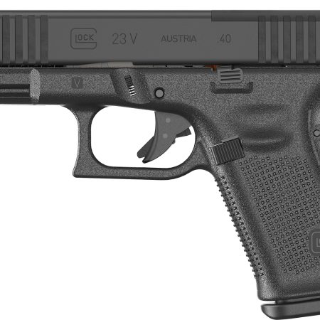 Glock PV2350201MOS G23 V MOS 40 S&W 10+1 4.02" Black GMB Barrel, Black nDLC Steel Optic Ready/Serrated Slide, Black Polymer Frame w/Accessory Rail, Interchangeable Backstrap Grip, Ambidextrous