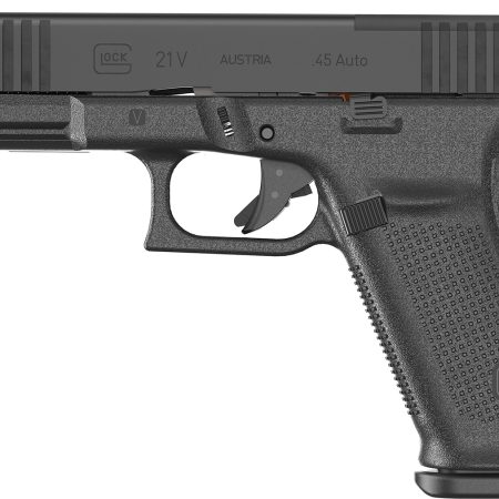 Glock UV2150201MOS G21 V MOS Full Size 45 ACP 10+1 4.61" Black GMB Barrel, Black nDLC Steel Optic Ready/Serrated Slide, Black Polymer Frame w/Accessory Rail, Textured Polymer Grip, Ambidextrous