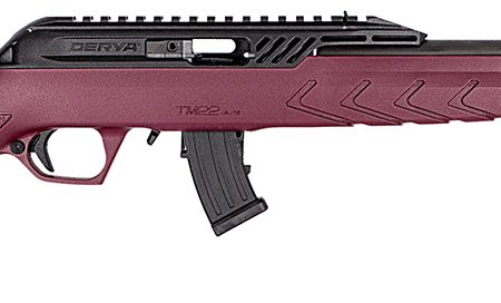 Derya Firearms TM22.STAN.BC.18 TM22 Standard Full Size 22 LR 10+1 18" Black Target Barrel, Black Anodized Aluminum Receiver w/Picatinny Rail, Black Cherry Adjustable Polymer Stock