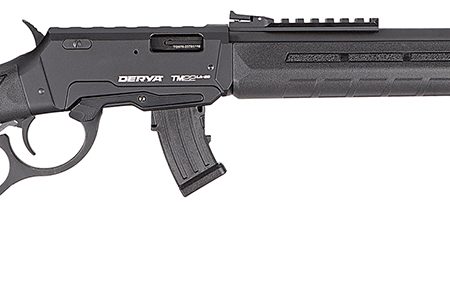 Derya Firearms TM22.LEVER.20 TM22 Lever 22 LR 10+1 20" Black Threaded Barrel, Black Anodized Picatinny Rail Receiver, Black AG w/Extensions Polymer Buttstock
