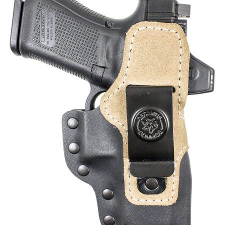 DeSantis Gunhide 230KJ1LZ0 Hyeye  IWB Black Kydex Compatible w/ Glock 19/23/32/45/19x/19 Gen 5 Ambidextrous
