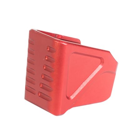 Timber Creek Outdoors GLMEPR Glock 17/19 Magazine Extension Plate Red Aluminum