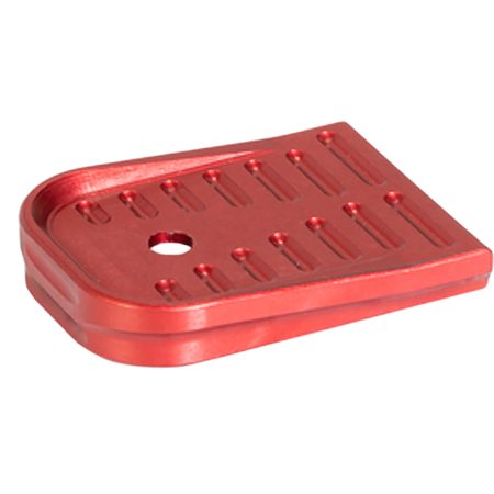 Timber Creek Outdoors GLMFPR Glock 17/19 Magazine Floor Plate Red Aluminum