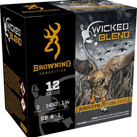 Browning Ammo B193431230 Wicked Blend 12Gauge 3" 1 1/4oz BB/1BI Shot 25 Per Box/10 Case