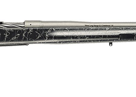 Christensen Arms 8010200101 Mesa Long Range 6.5 Creedmoor 4+1 16.25" Tungsten Gray Cerakote Threaded Barrel & Steel Drilled & Tapped Receiver, Black w/Gray Webbing Adj Cheek Riser Polymer Stock