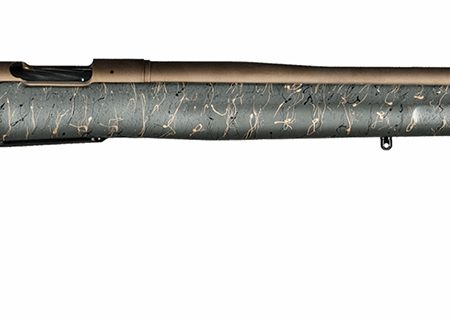 Christensen Arms 8010200601 Mesa Long Range 6.5 Creedmoor 4+1 16.25" Burnt Bronze Cerakote Threaded Barrel & Steel Drilled & Tapped Receiver, Green w/Black/Tan Webbing Adj Cheek Riser Polymer Stock