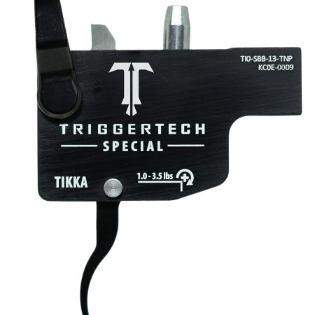 TriggerTech TI0SBB13TNP Diamond  Black Curved Lever Fits Tikka Right Hand