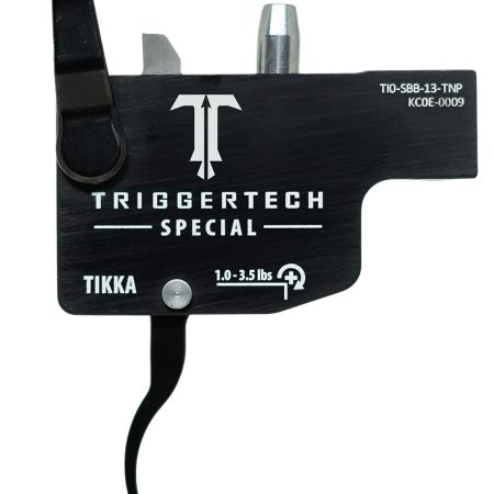 TriggerTech TILSBB13TNP Diamond  Black Curved Lever Fits Tikka Left Hand