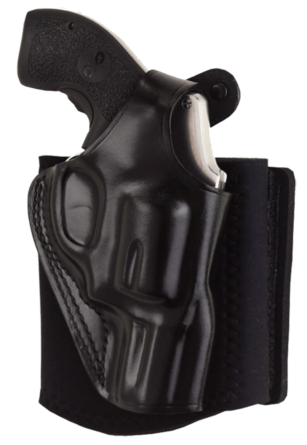 Galco AG600RB Ankle Glove Fits Ankles up to 13" Black Leather Hook & Loop Compatible w/ Sig P365/P365 SAS/Glock 42 Right Hand