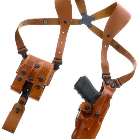 Galco VHS4212R VHS 4.0 Shoulder System Tan Leather Fits 1911 Fits 5" Barrel Ambidextrous