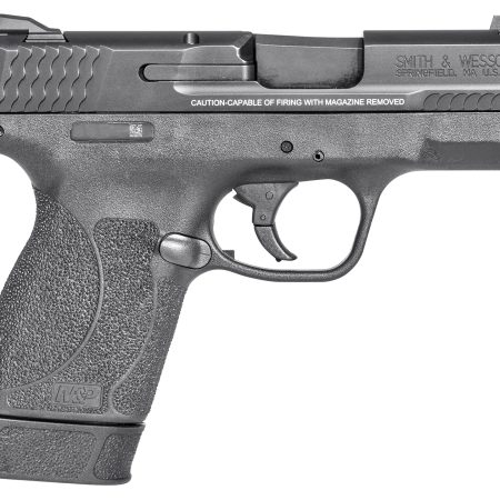 Smith & Wesson 14659 M&P M2.0  Shield Compact Slim Frame .45 ACP 7+1 3.30" Black Armornite Barrel, Black Armornite Stainless Steel Serrated Slide, Black Polymer Frame & Textured Grip, No Manual Safety