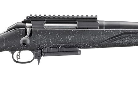 Ruger 46995 American II Patrol 308 Win 3+1 16.10" Graphite Black Cerakote Threaded Bull Barrel & Alloy Steel Receiver w/Picatinny Rail, Black Splatter Adj LOP Synthetic Stock