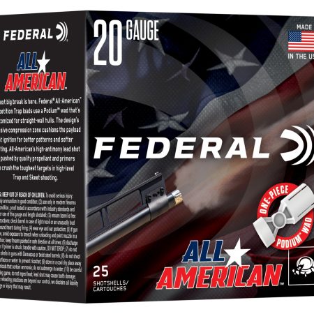 Federal FAA208   20Gauge 2.50" 7/8oz 8Shot 25 Per Box