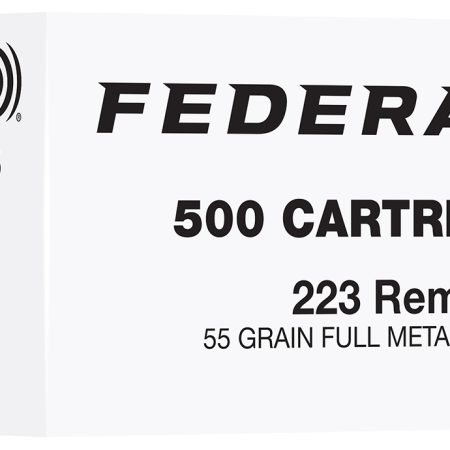 Federal FC223F500 223Rem 55gr Full Metal Jacket 500 Per Box/2 Case