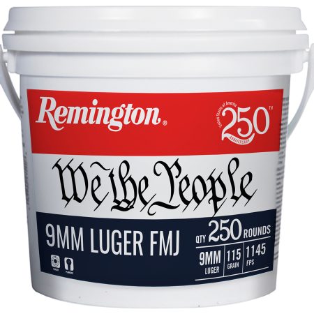 Remington Ammunition 21385   9mmLuger 115gr Full Metal Jacket 250 Per Box/4 Case