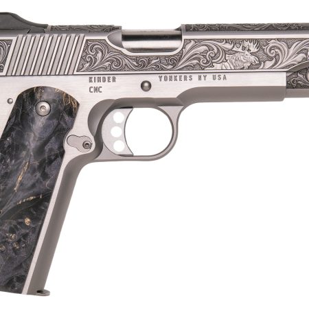 Cnc Firearms CNCWILDLIFE45 Kimber 1911 Wildlife Sports South Exclusive 45 ACP 7+1 5" Burled Maple Wood Grip