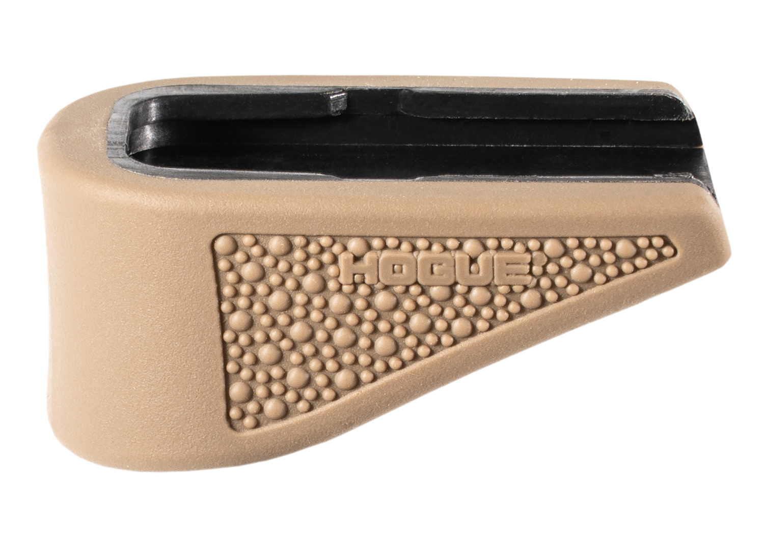 Hogue 18233 Extension Base Pad Fits Glock 43 Compatible w/ 6rd Magazine FDE Overmolded Rubber