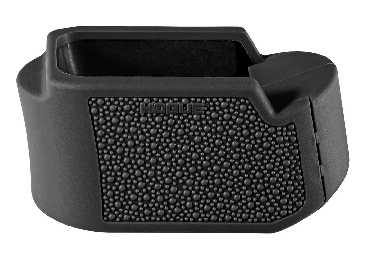 Hogue 18610 Extension Base Pad Fits Glock 19 Compatible w/ 10/15rd Magazines Black Overmolded Rubber