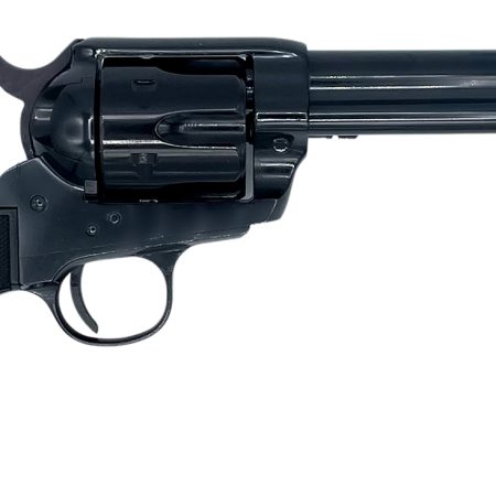 Taylors & Company  1873 Pietta 45 Colt (Long Colt) 6 Shot 5.50" Overall Blued Steel Round Barrel, Cylinder & Frame, Black Checkered Plastic Navy Grip, Exposed Hammer